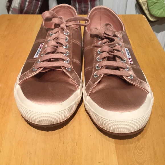 Loft Superga Sneaker Rose Gold Satin Size 8.5 - Picture 8 of 8